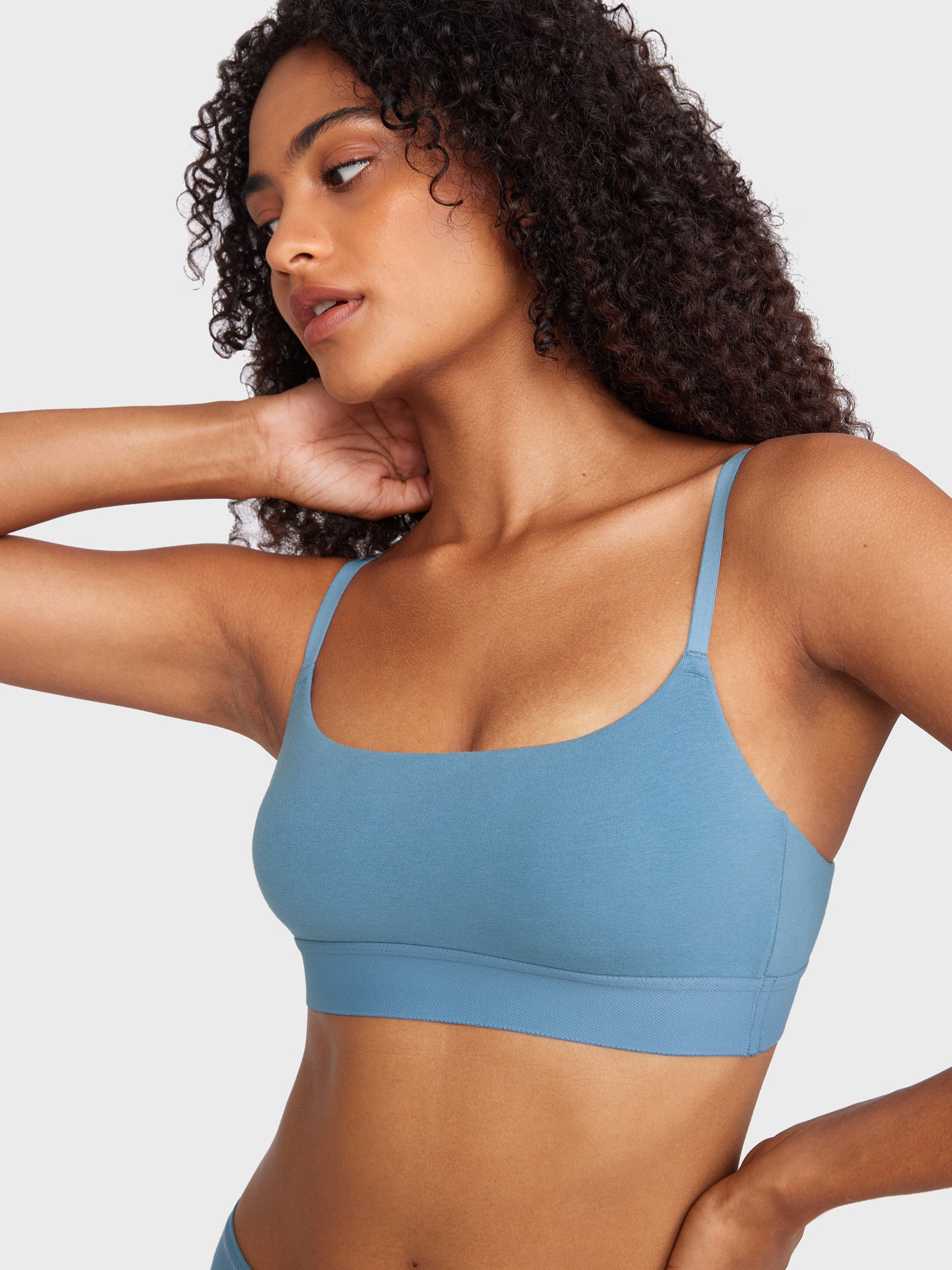 Basic Cotton Scoop Bralette