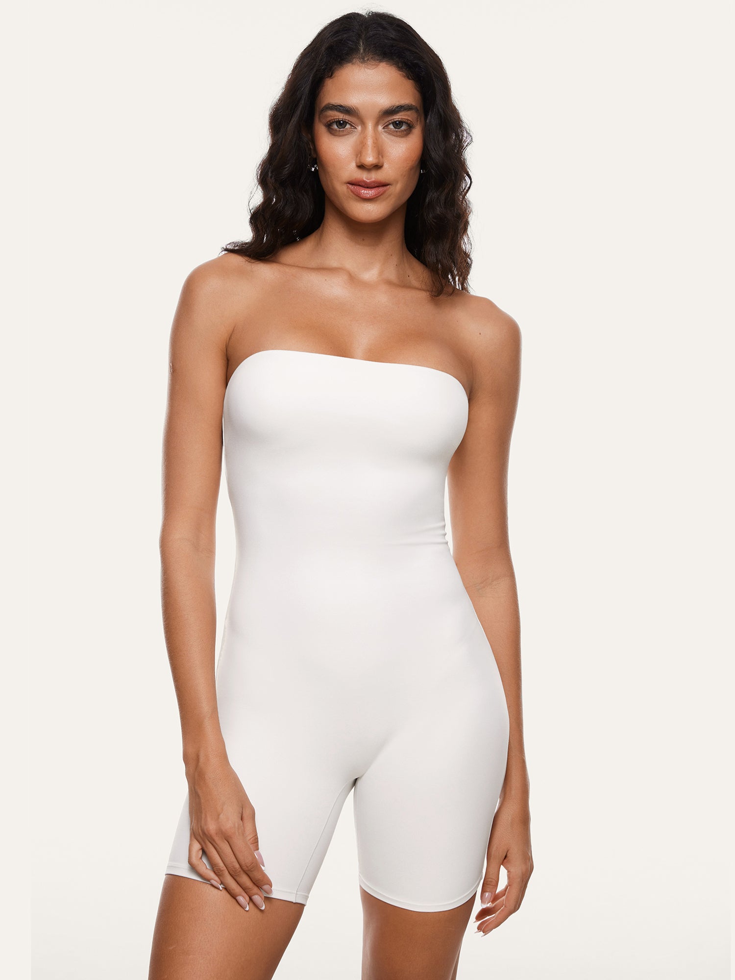 Natrelax™ Strapless Romper Iceland White