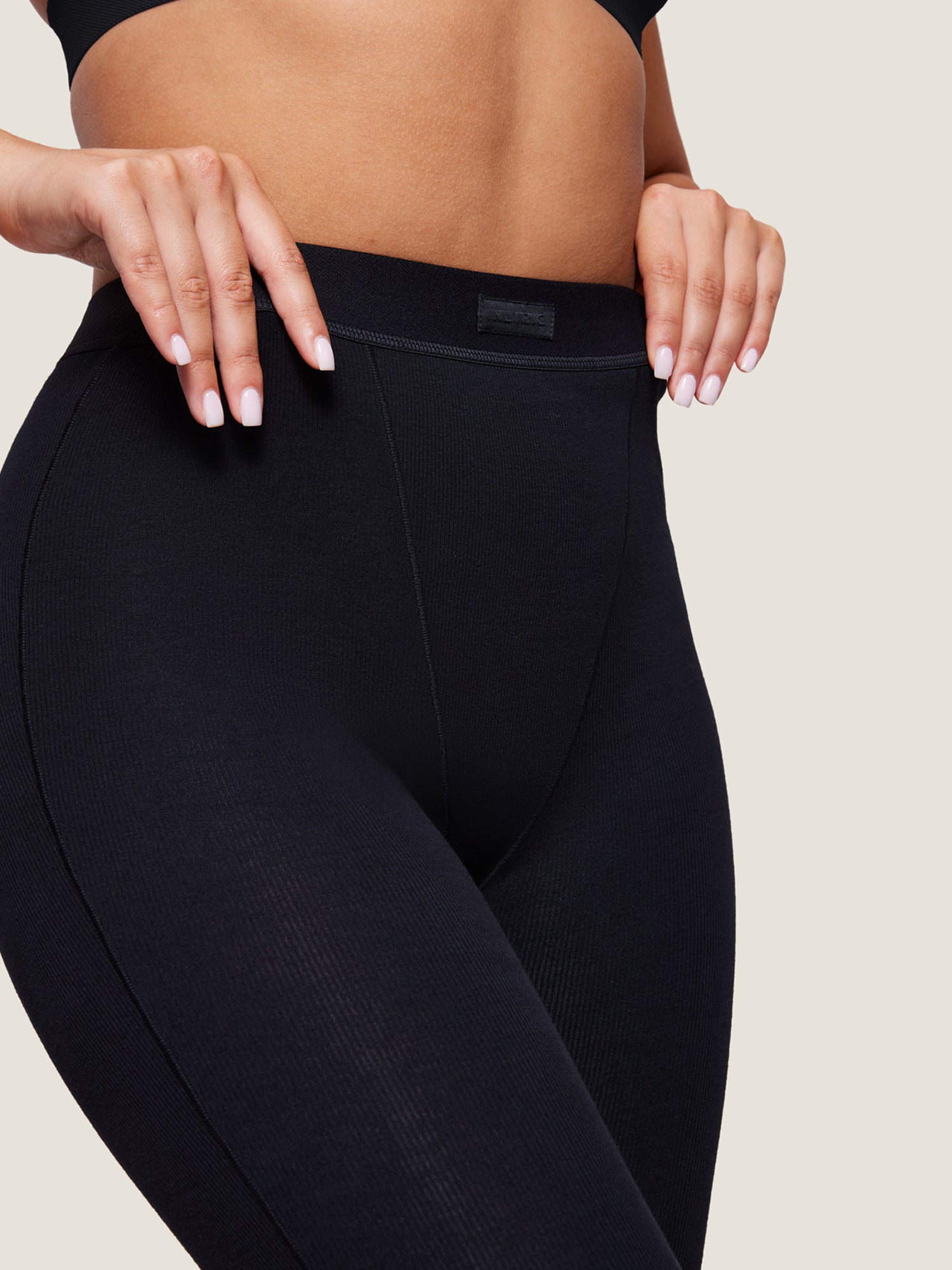 Cotton Rib High Waisted Legging