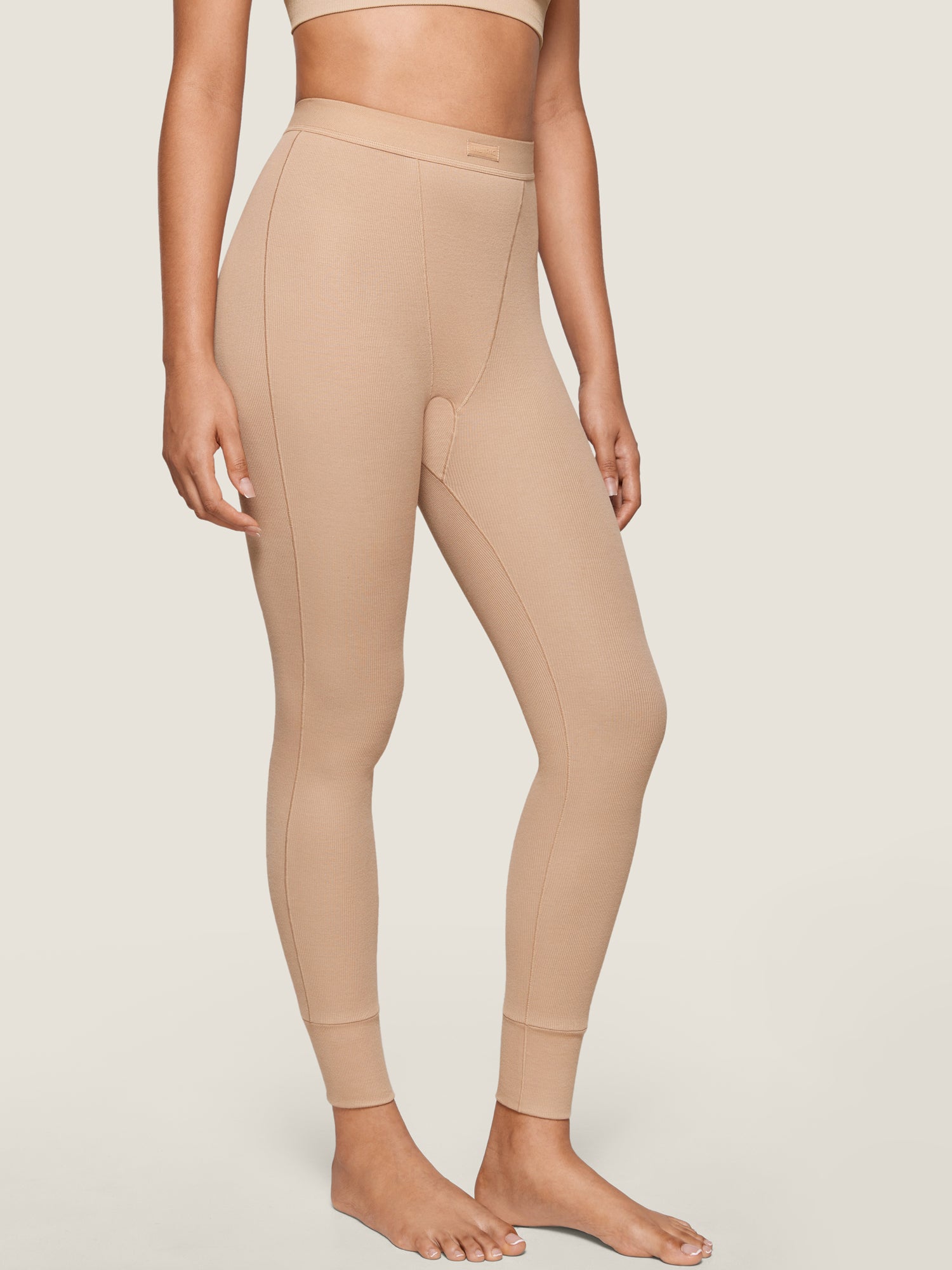 Cotton Rib High Waisted Legging