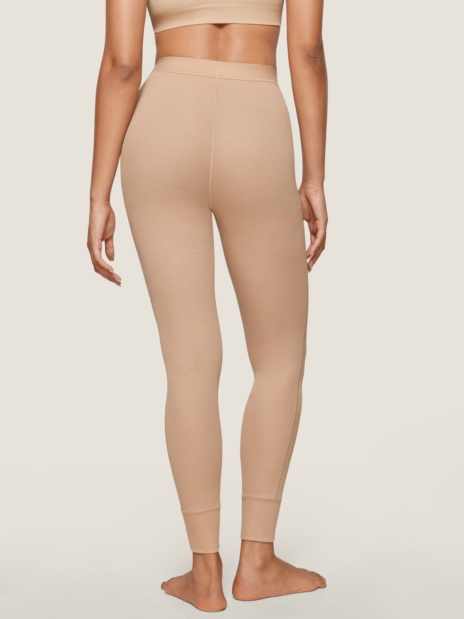 Cotton Rib High Waisted Legging