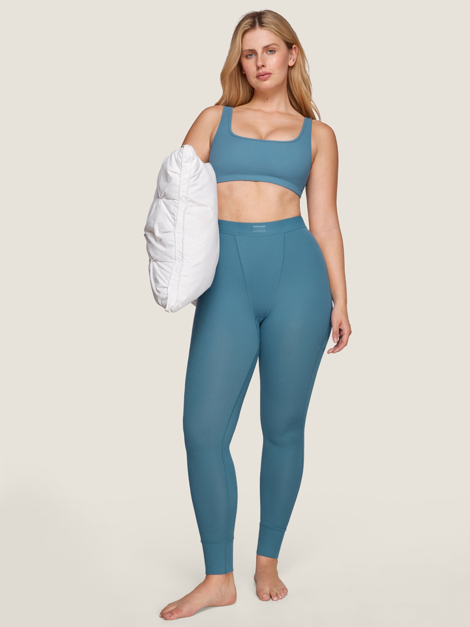 Cotton Rib High Waisted Legging