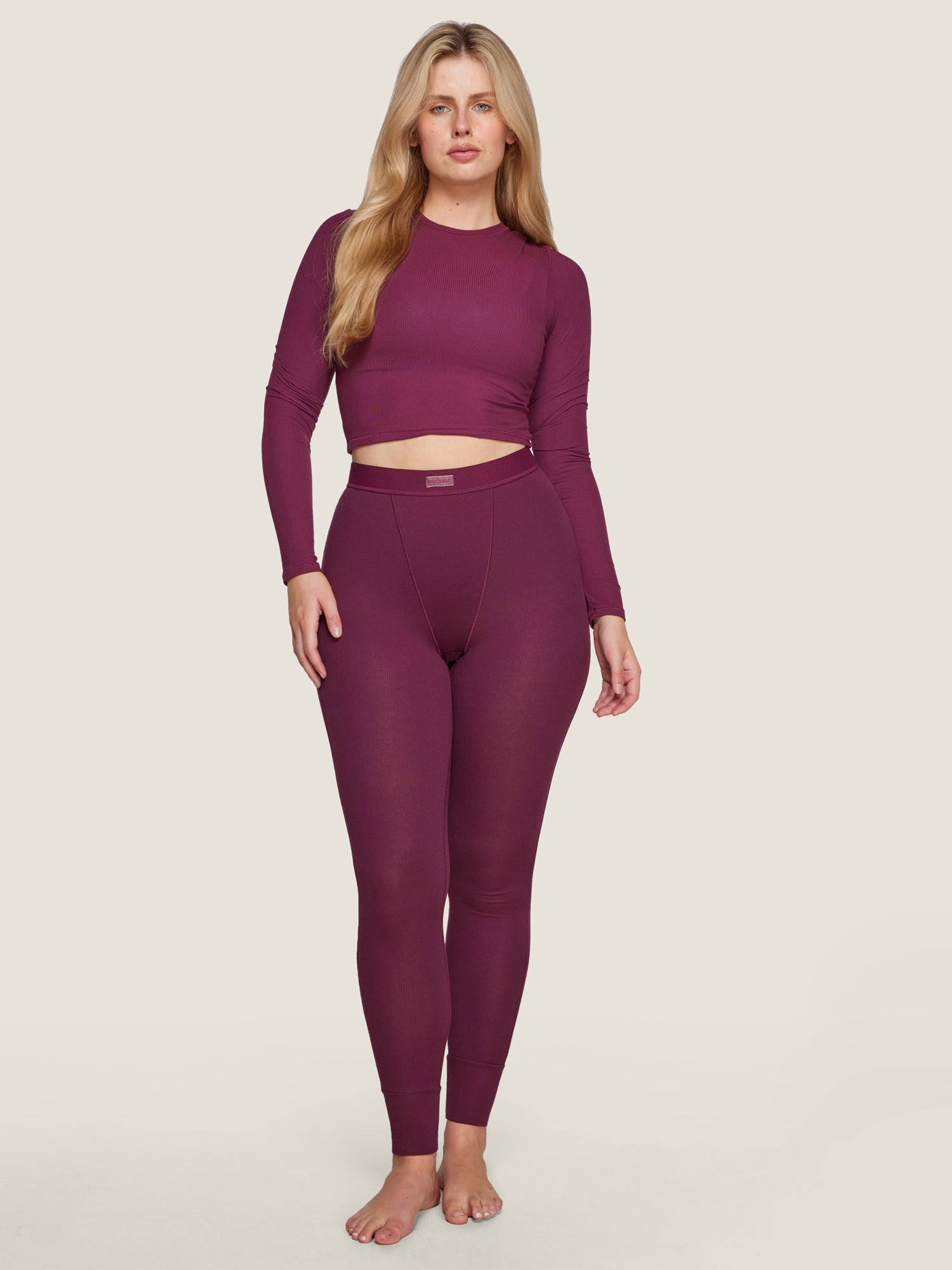 Cotton Rib High Waisted Legging