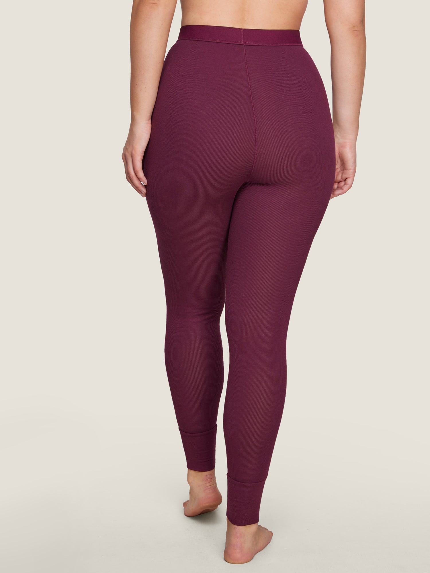 Cotton Rib High Waisted Legging