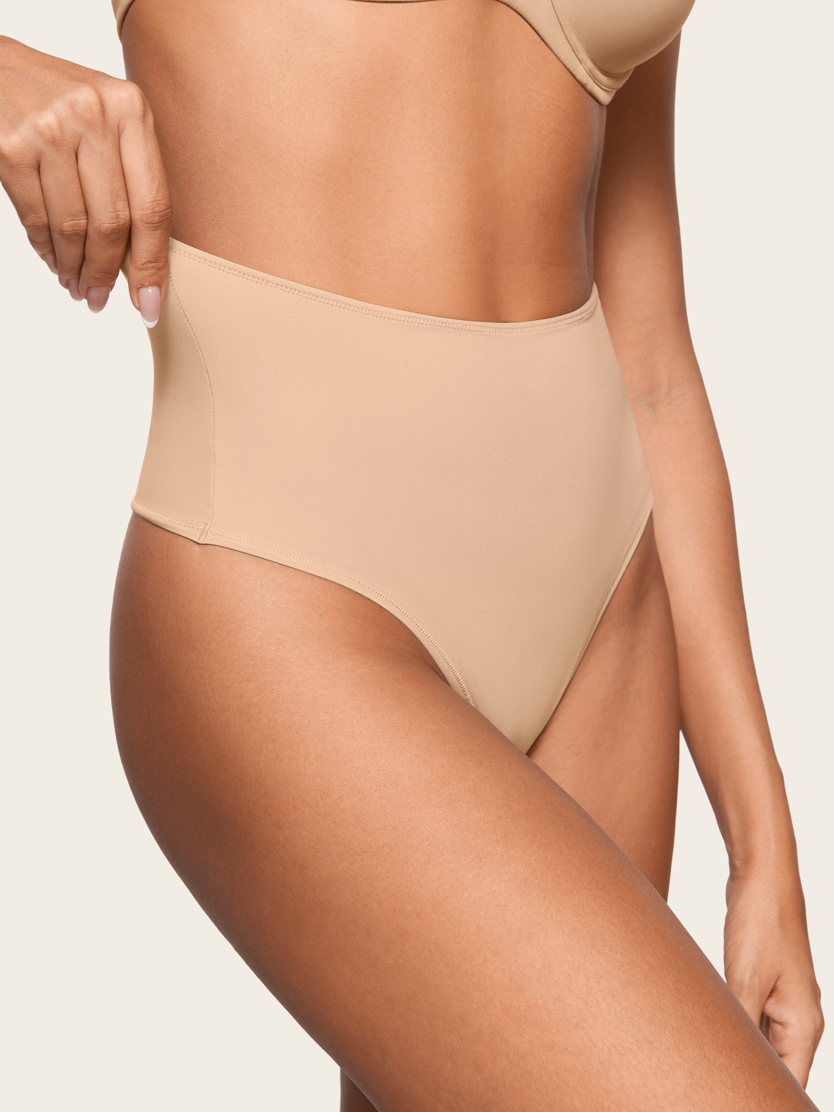 Inbarely® Smooth High Waisted Thongs 3 Pack