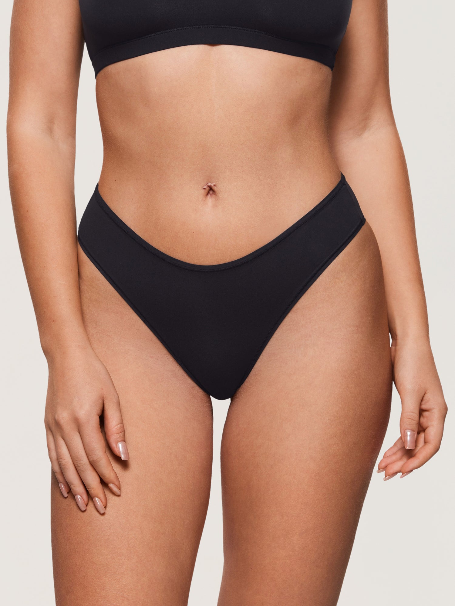 Women's Inbarely® Soft High Cut Cheeky Briefs 3 Pack Basic 05 (3pack)