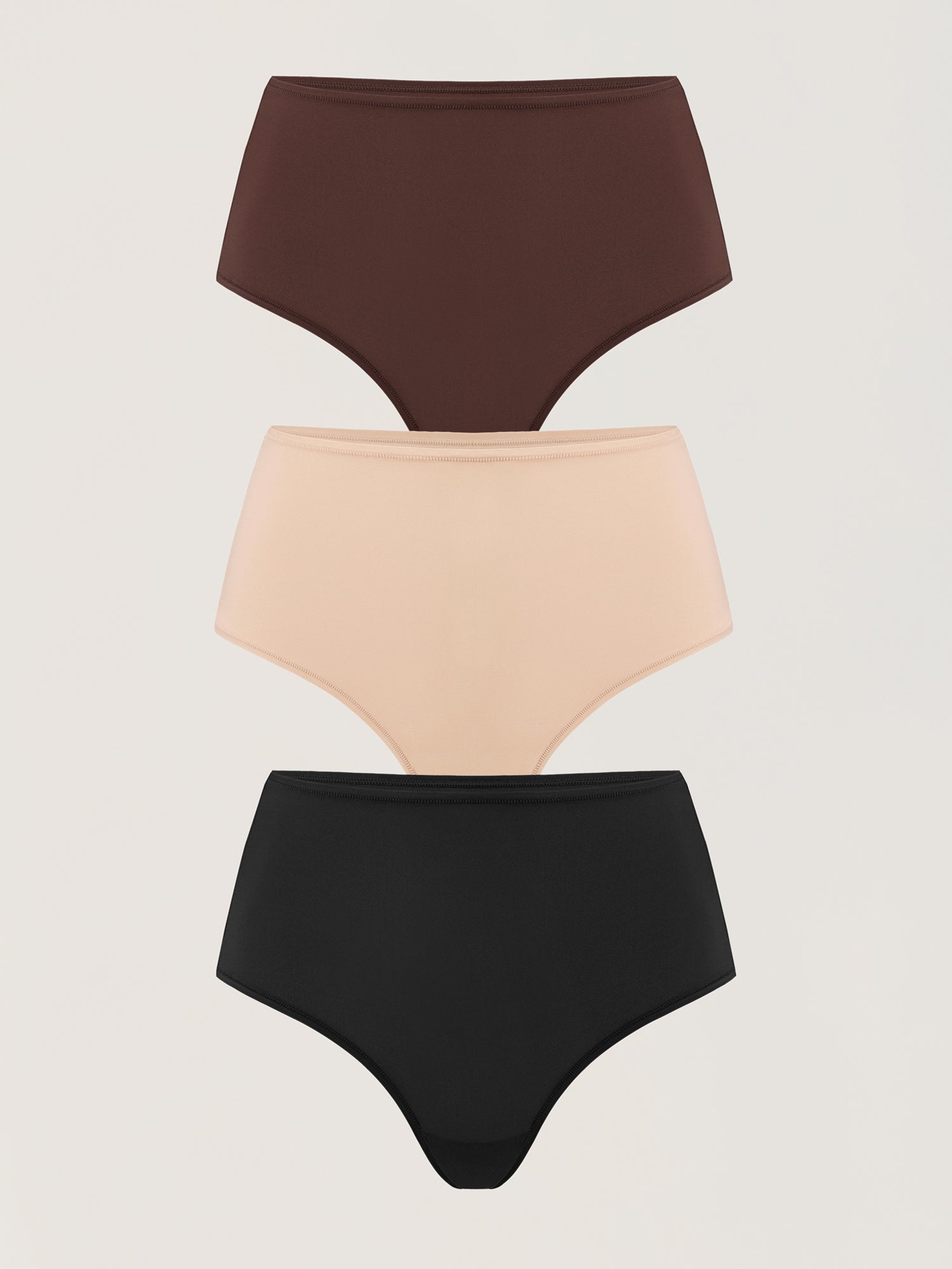 Women's Inbarely® Soft High Rise Thongs 3 Pack Basic 05 (3pack)