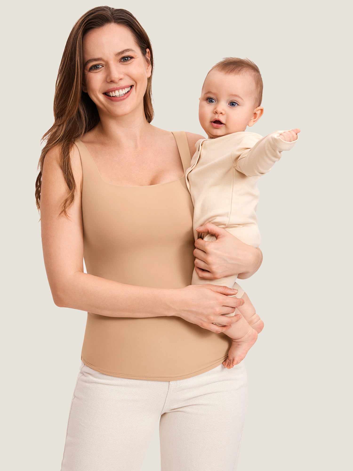 Inbarely® Square Neck Maternity Tank Top