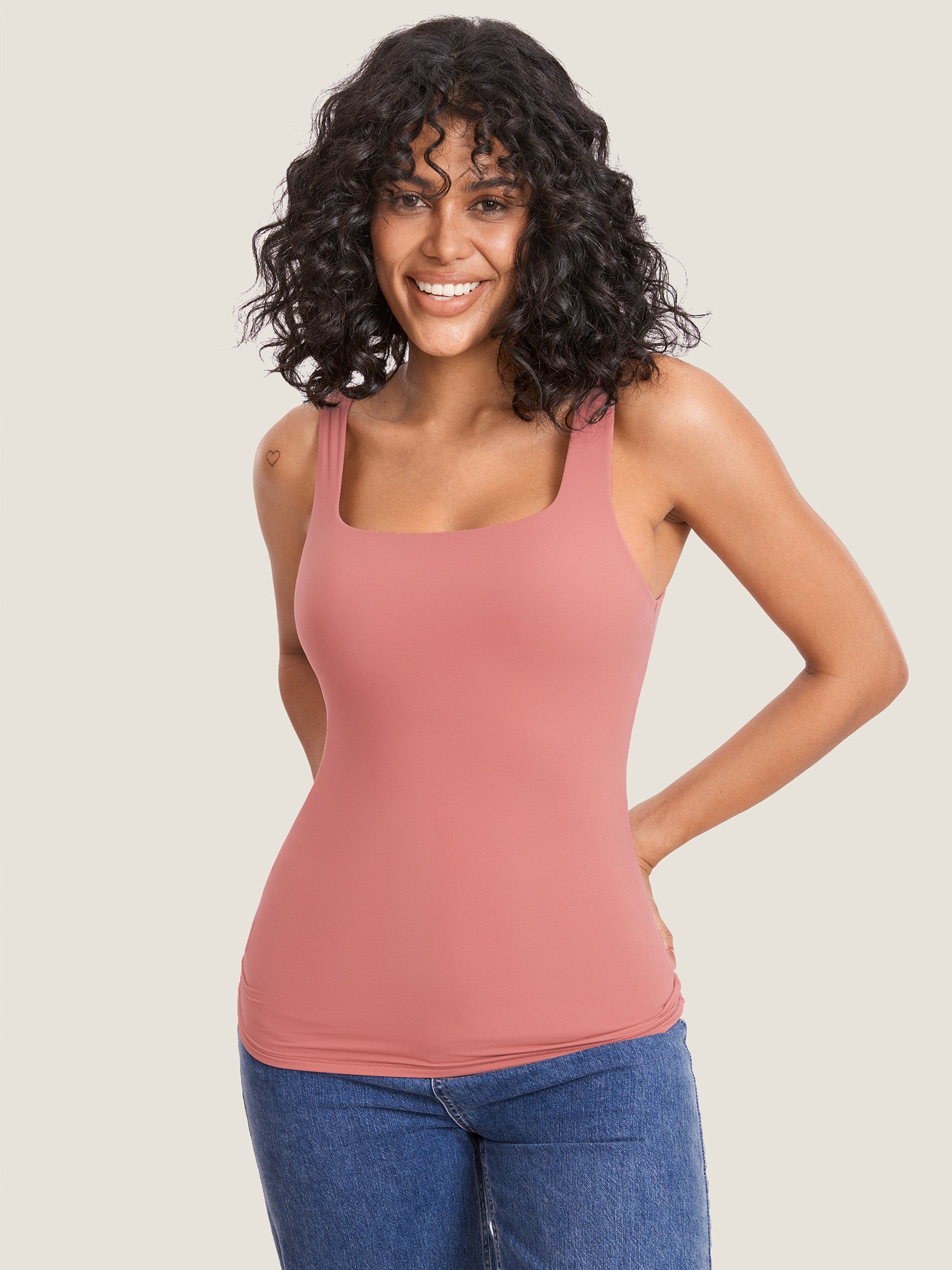 Inbarely® Square Neck Maternity Tank Top