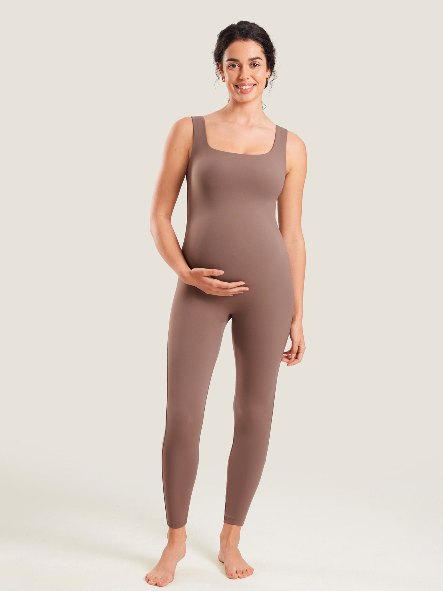 Natrelax® Maternity Jumpsuit Brown Purple