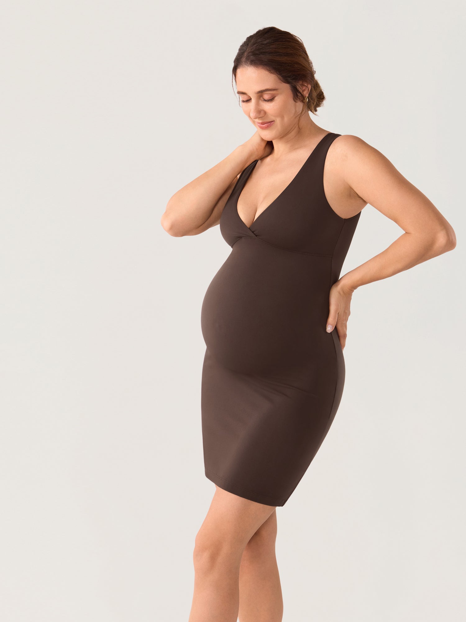 Natrelax® Crossover Maternity & Nursing Mini Dress