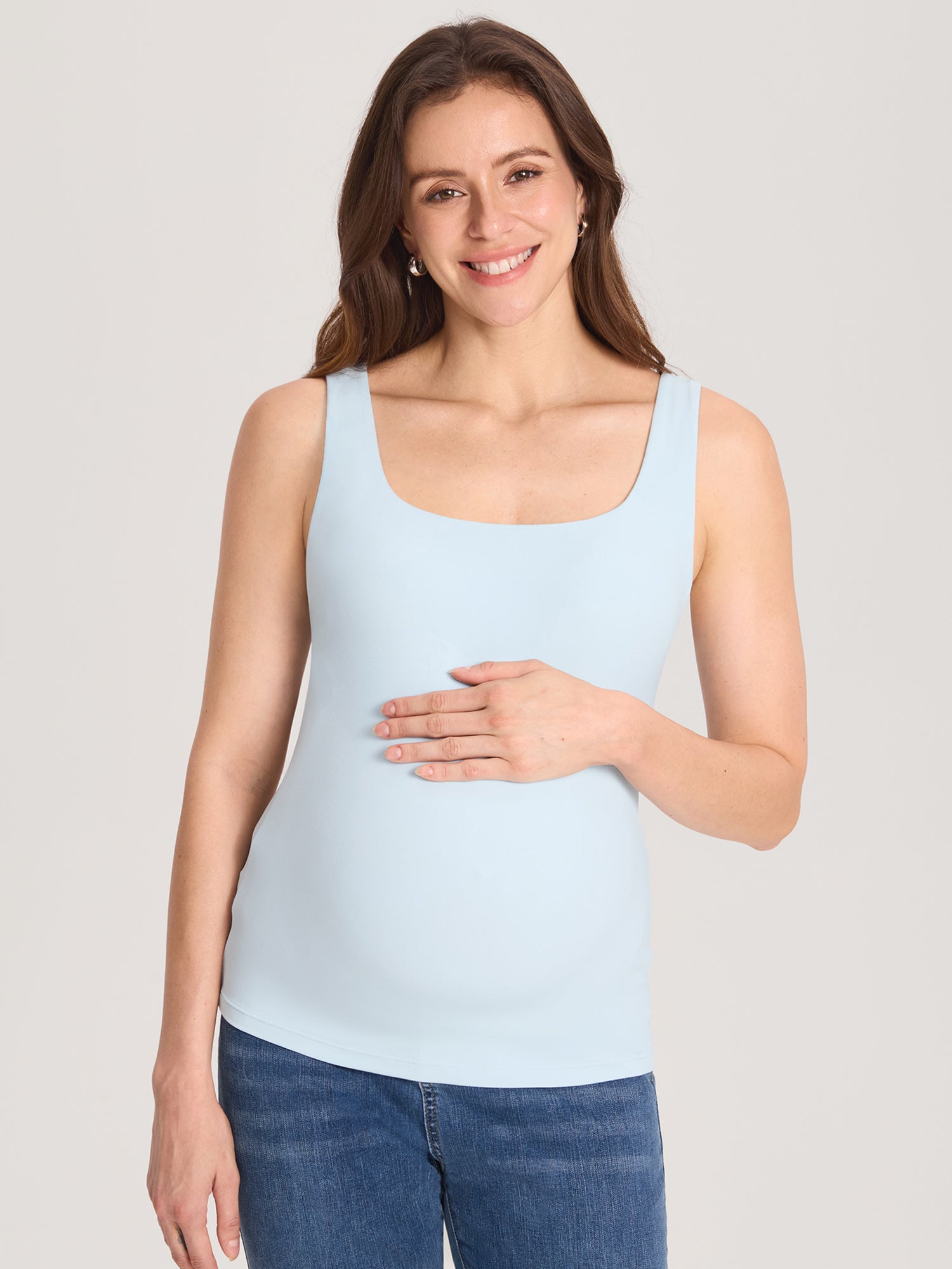 Airsofta Fixed Cup Maternity Tank Top