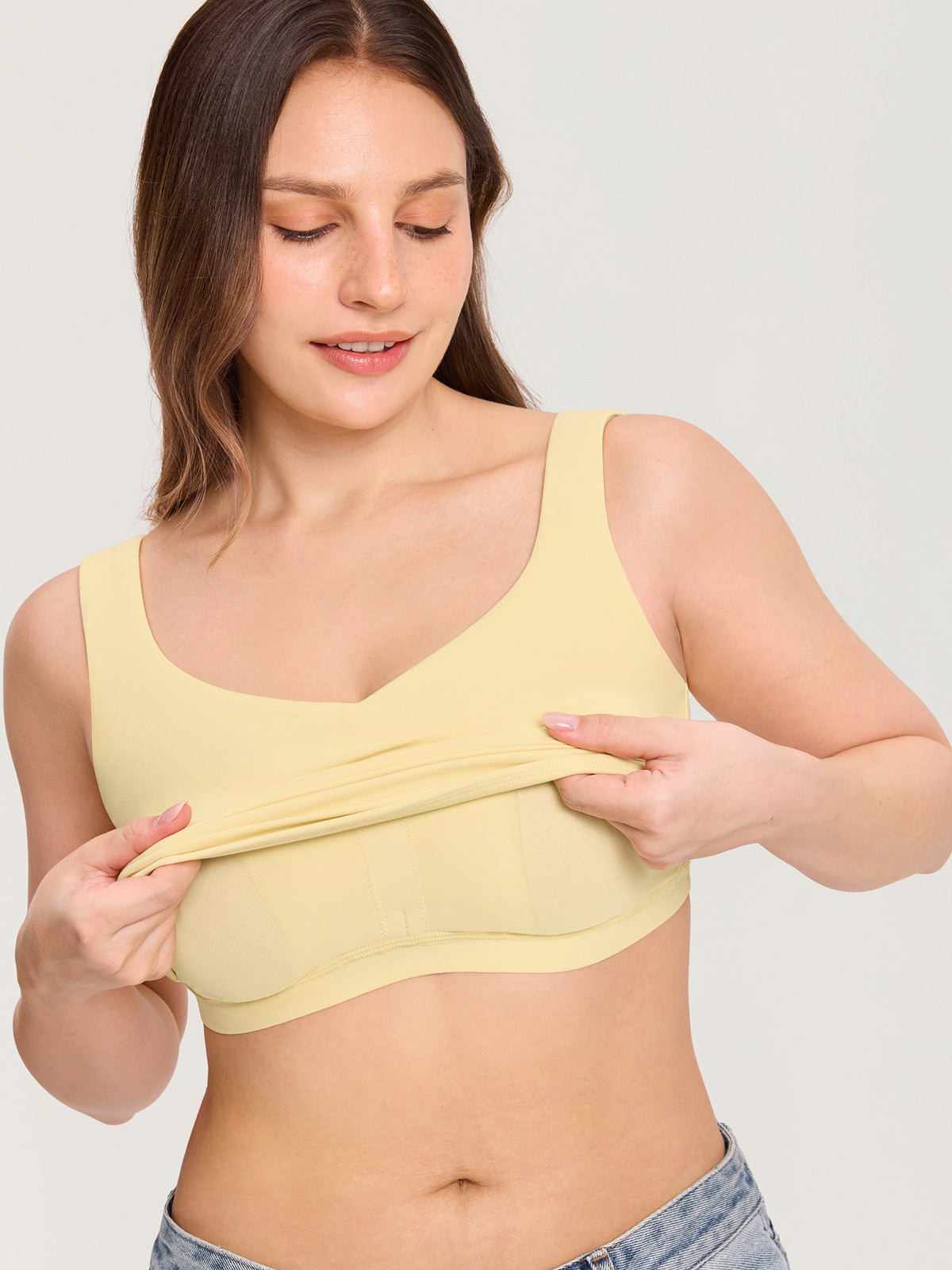 Natrelax® Inner Dropdown Layer Nursing Tank - Waist Length