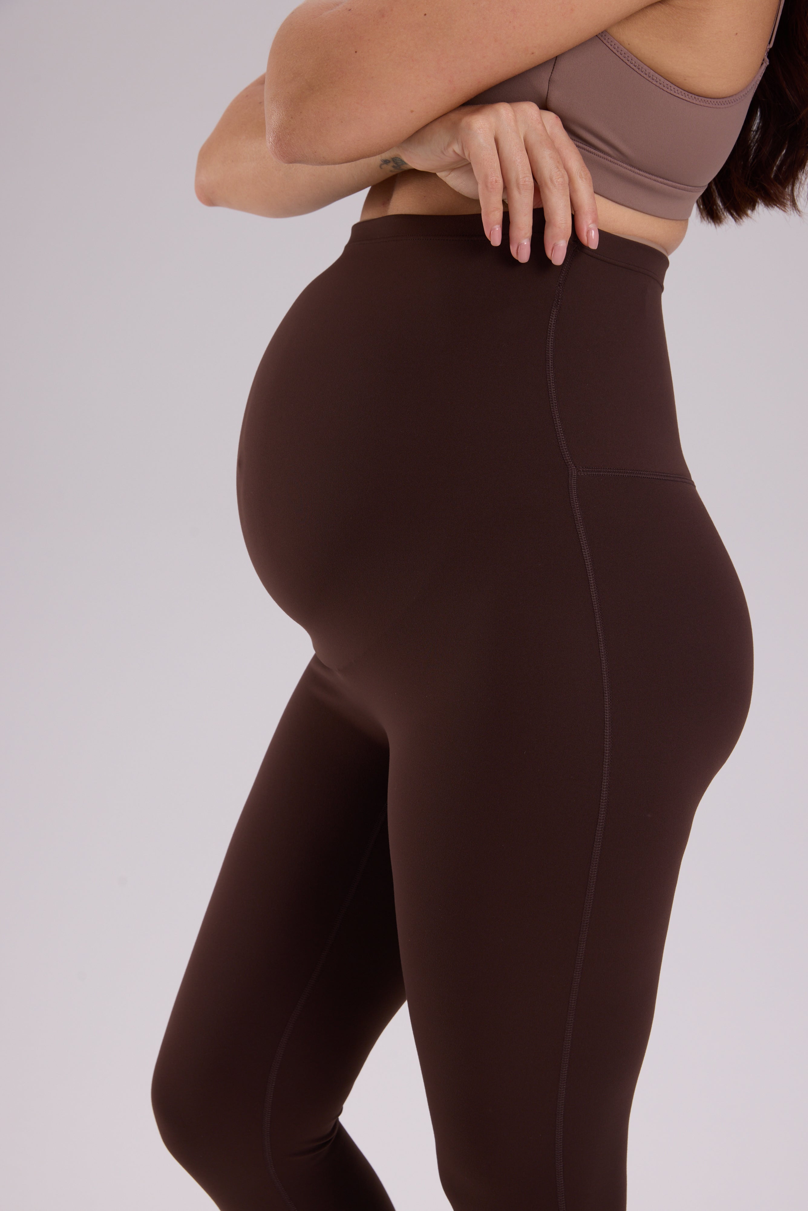 Natrelax® Seamless-Front Maternity Leggings 25"