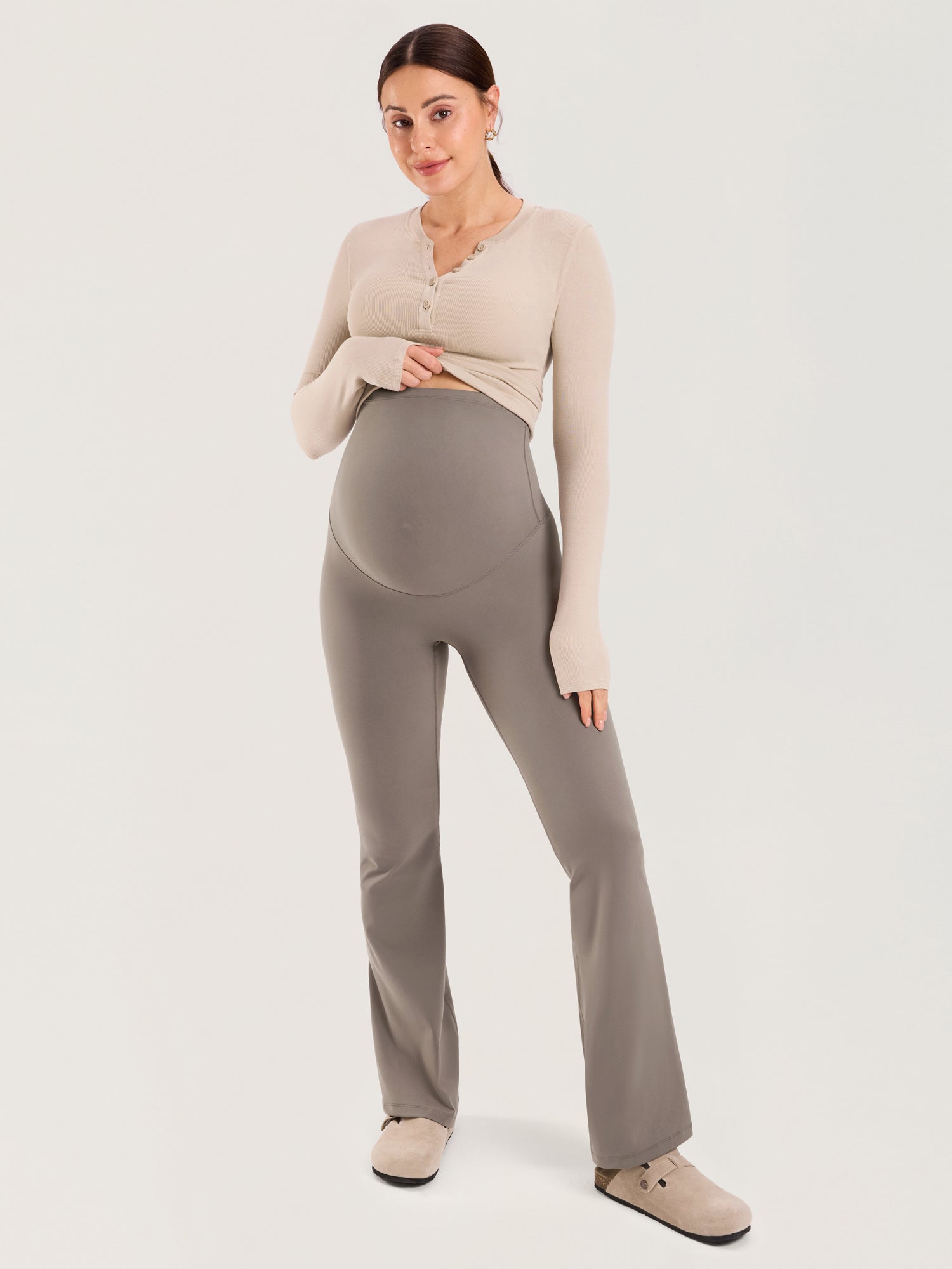 Natrelax® No Front Seam Maternity Flare Leggings 31.5"