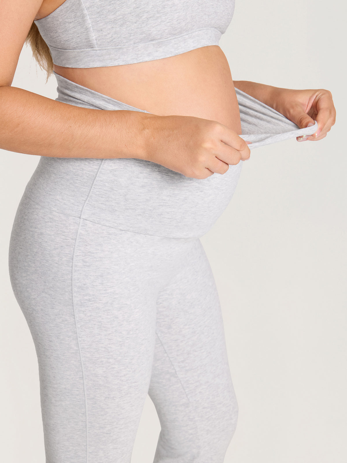 Cotton Foldover Maternity Flare Pants 30.5"