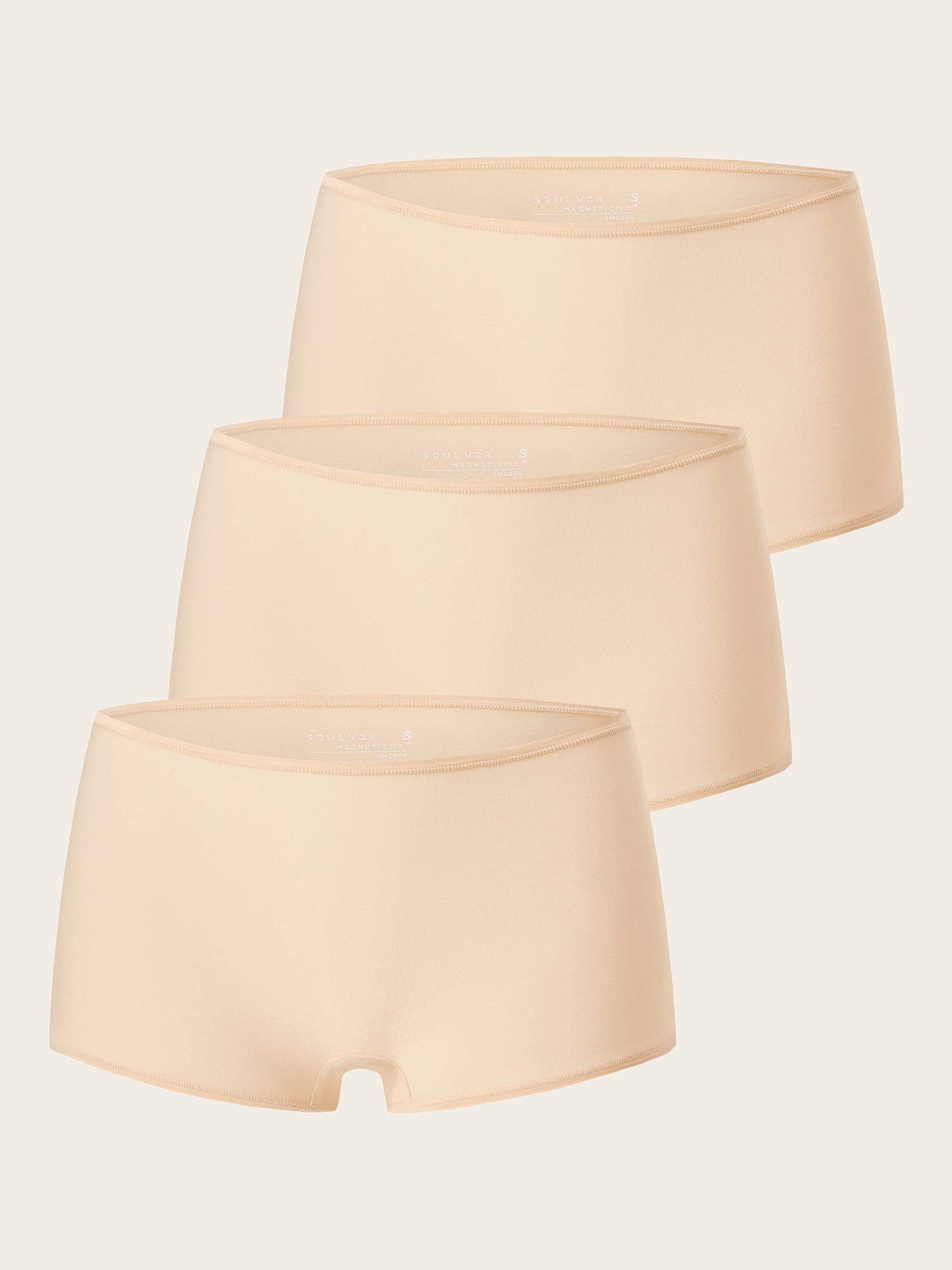 MagneticFit Stretchy Boy Short 3 Pack Beige (3pack)