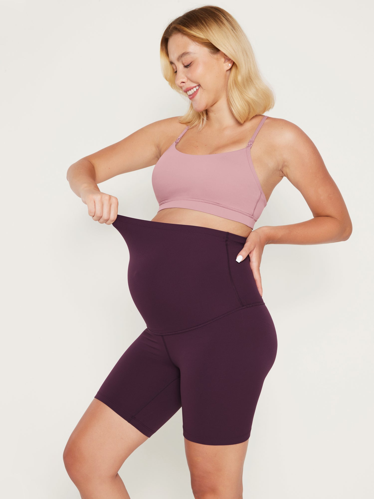 Women's Maternity Leggings Super High Rise Natrelax 6'' Deep Purple