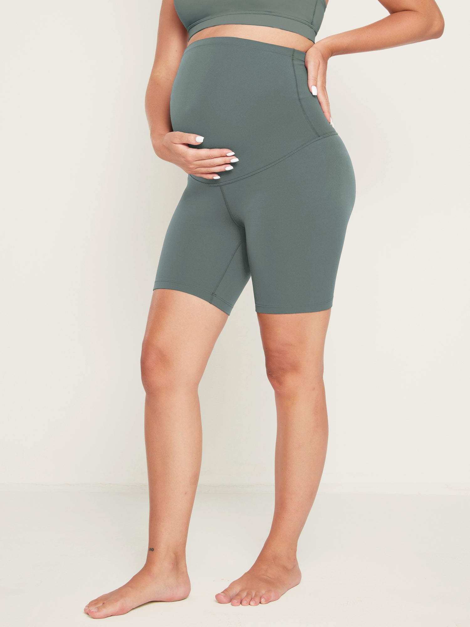 Women's Maternity Leggings Super High Rise Natrelax 6'' Olive Green