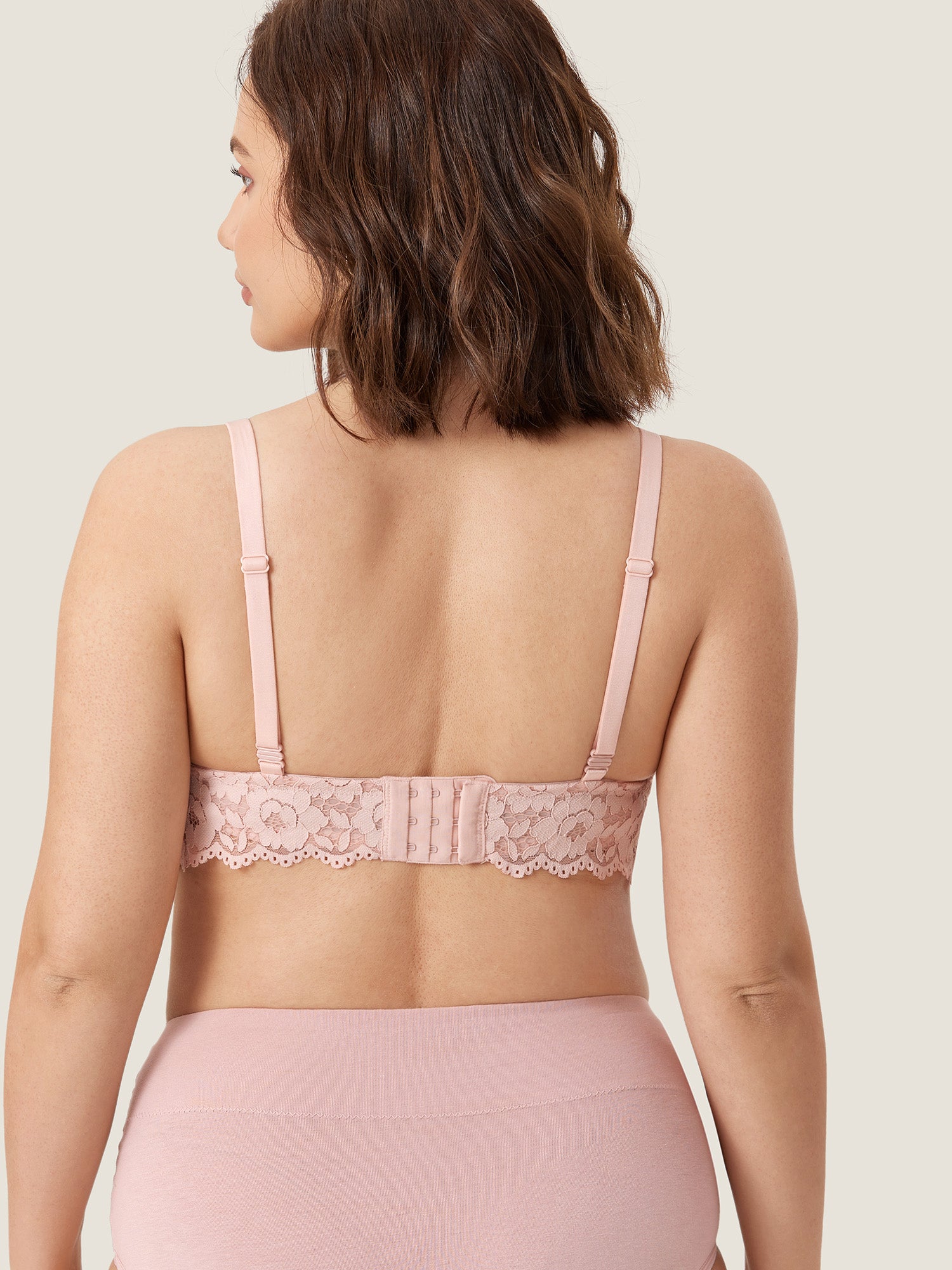 More Coverage Lace Plunge Nursing Bralette