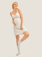 Breastfeeding Lace Nursing Nightdress
