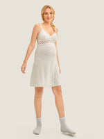 Breastfeeding Lace Nursing Nightdress