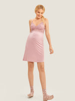Breastfeeding Lace Nursing Nightdress Lilac