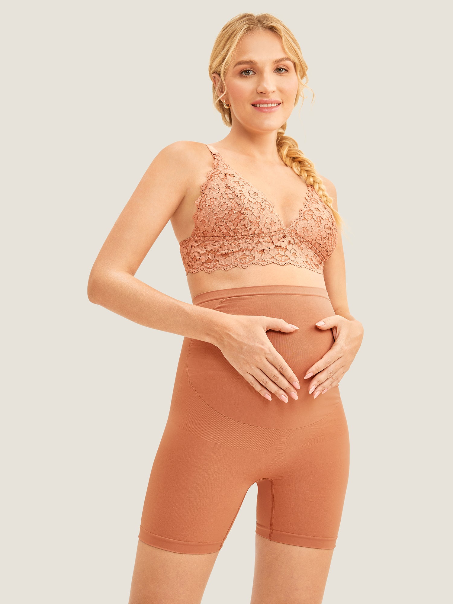 Women's Maternity Shapewear Shorts High Waist Pregnancy Underwear