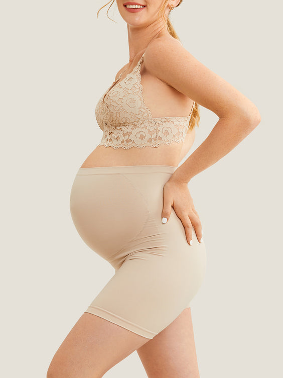 High Waist Shapewear Maternity Shorts|Seamless