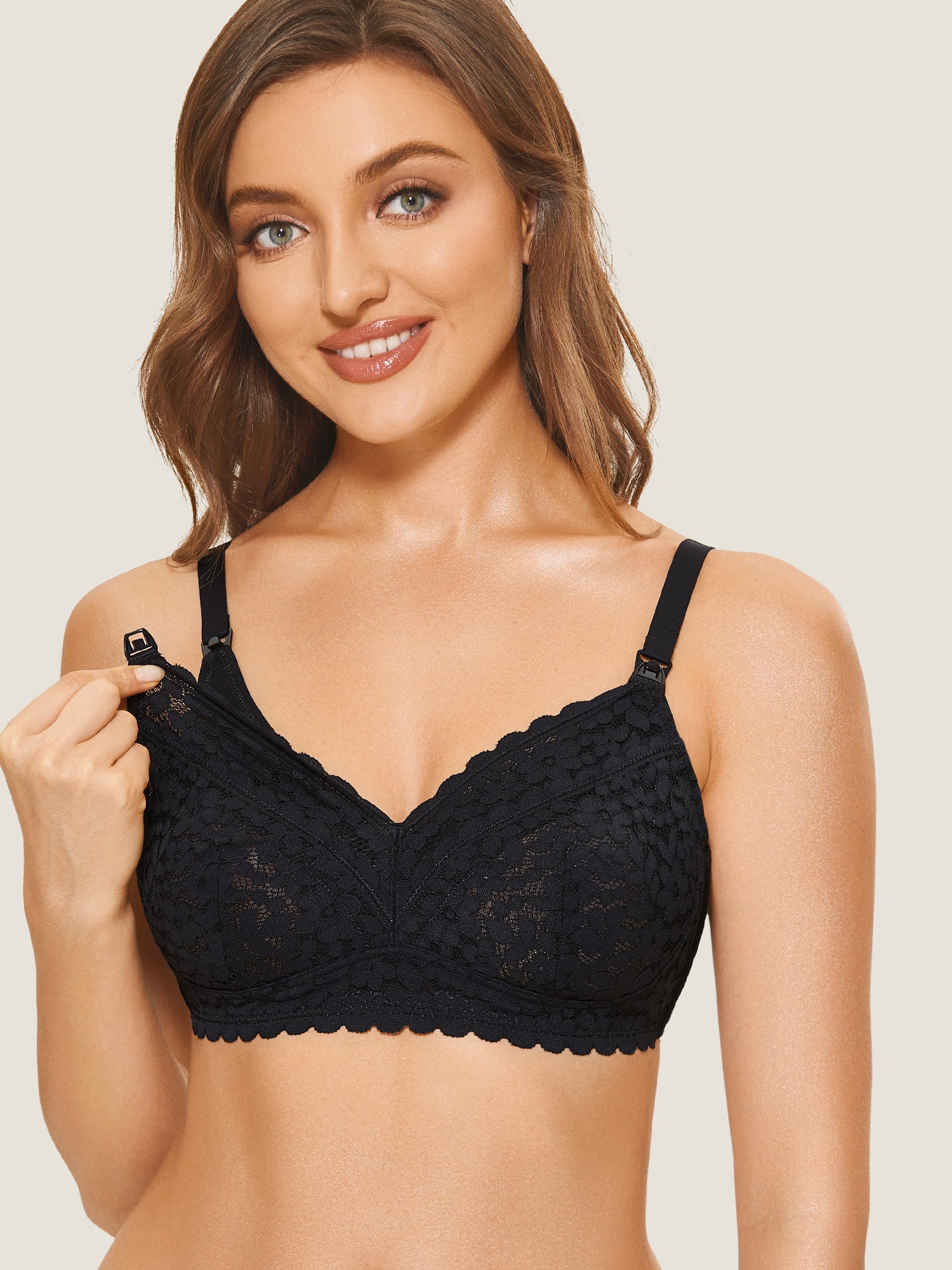 Lace Hands Free Pumping Bra