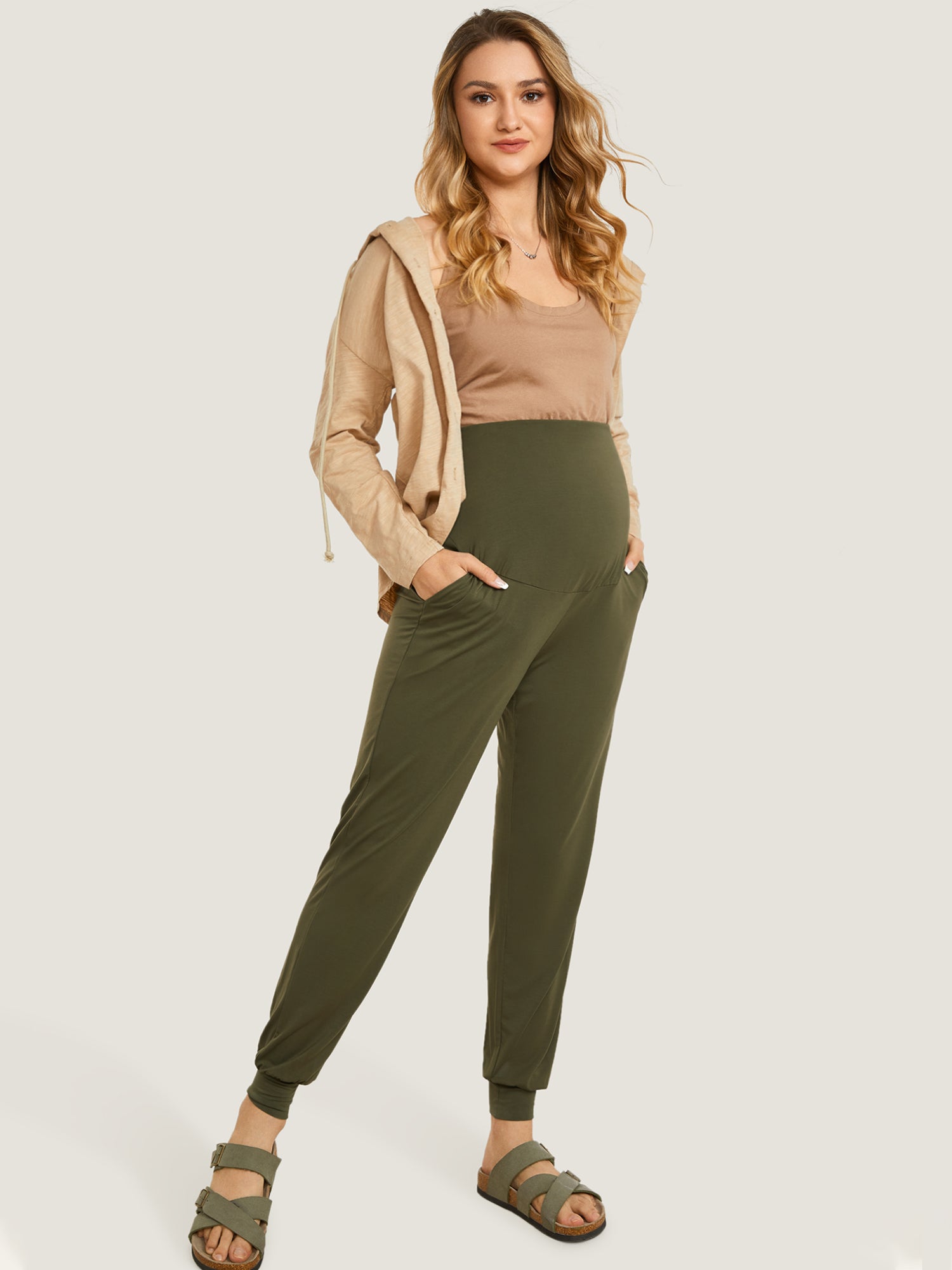 Casual Stretchy Maternity Joggers