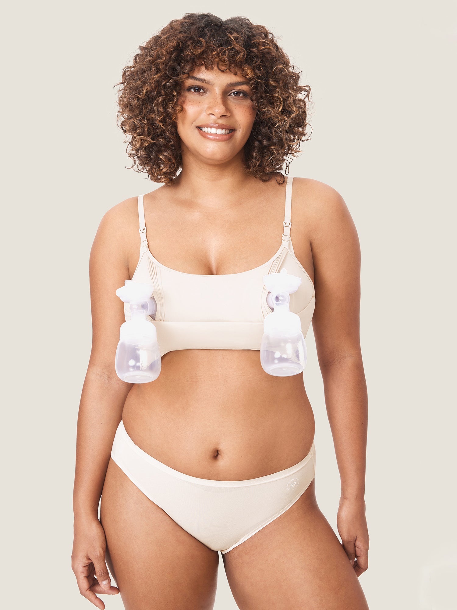 Inbarely® All-In-One Pumping Bra Coconut White