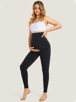 Ultra Soft Workout Maternity Leggings Black