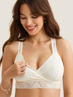 Racerback Nursing Sleep Bralette Ivory